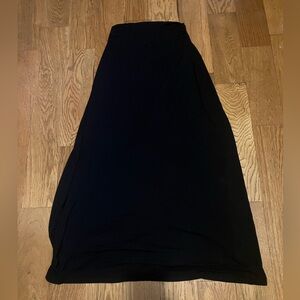 Merona Black Maxi Skirt XS Used Good Condition Rayon Spandex Women's Long